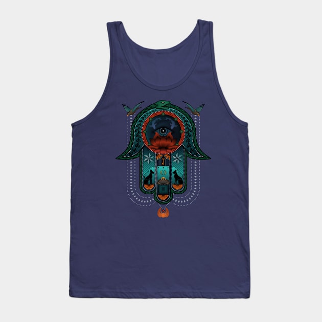 Good Luck Hamsa Tank Top by SunGraphicsLab